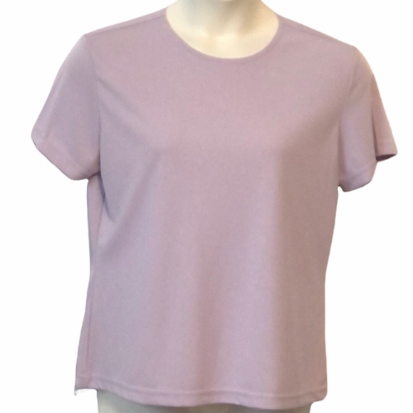 Kathy Ireland vintage women’s purple lavender short sleeve top size L - Picture 12 of 12